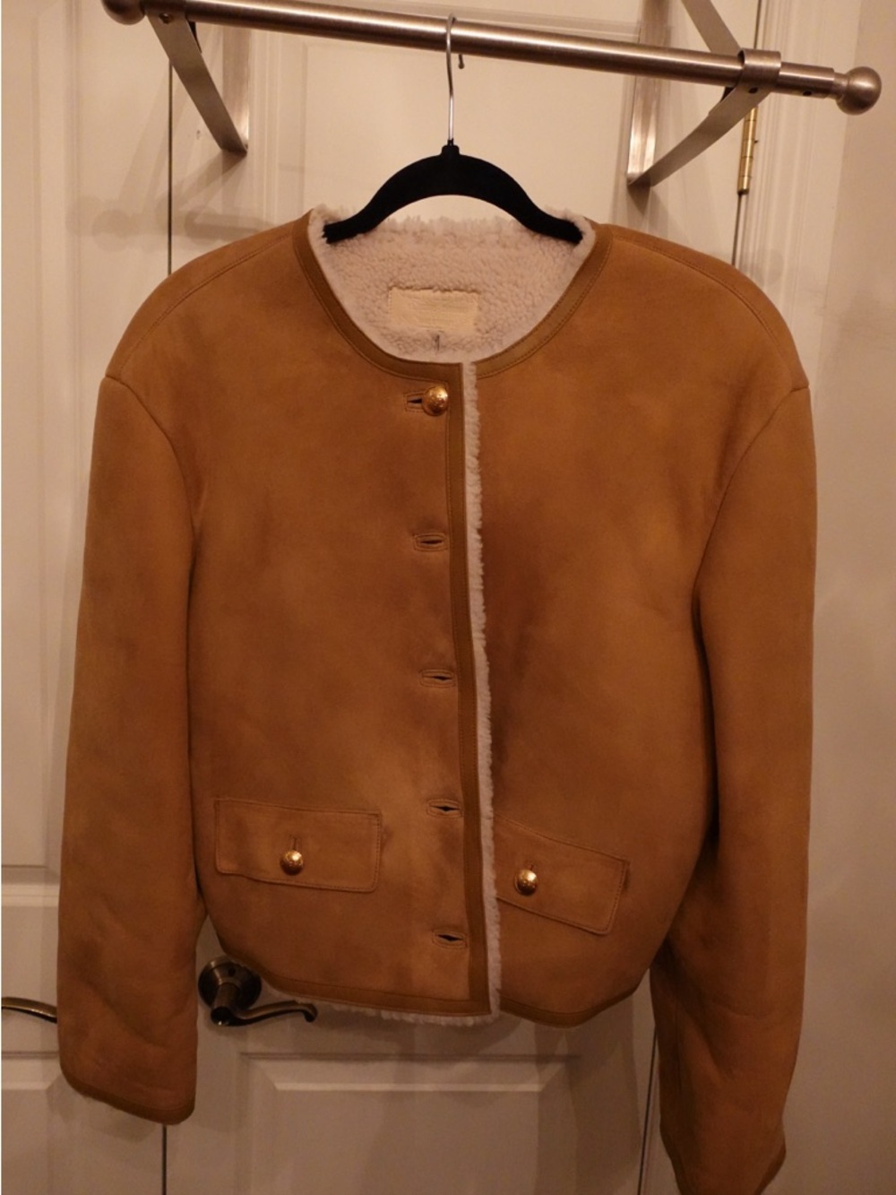 NEW Nili Lotan Shearling Coat, Size Medium